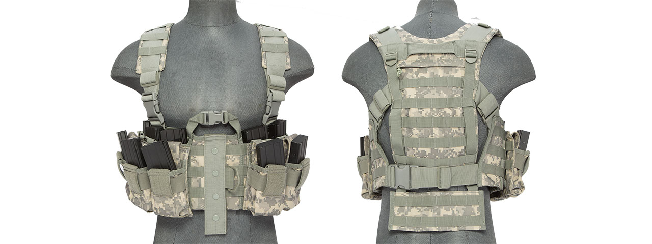 Lancer Tactical CA-306A M4 Chest Harness in ACU - Click Image to Close
