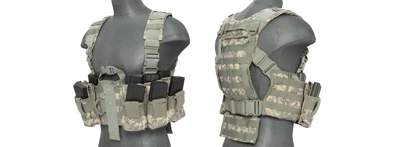 CA-306AN NYLON M4 CHEST HARNESS, ACU - Click Image to Close