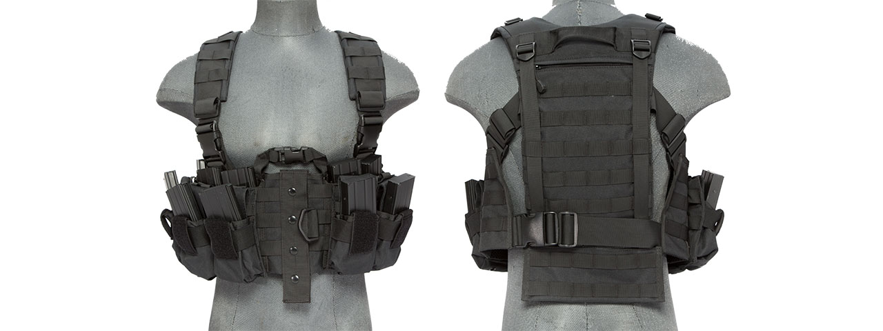 Lancer Tactical CA-306B M4 Chest Harness in Black - Click Image to Close