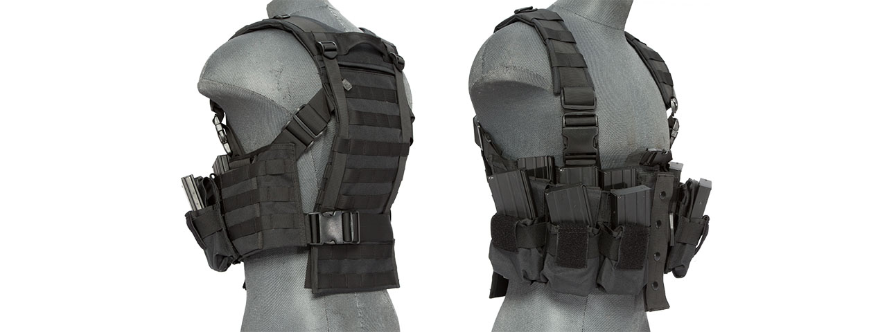 Lancer Tactical CA-306B M4 Chest Harness in Black - Click Image to Close