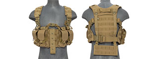 Lancer Tactical CA-306T M4 Chest Harness in Tan