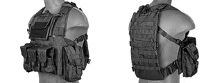 Lancer Tactical CA-307B Modular Chest Rig in Black