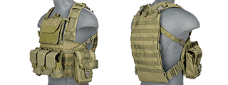 CA-307GN MODULAR CHEST RIG 600D NYLON (OD)