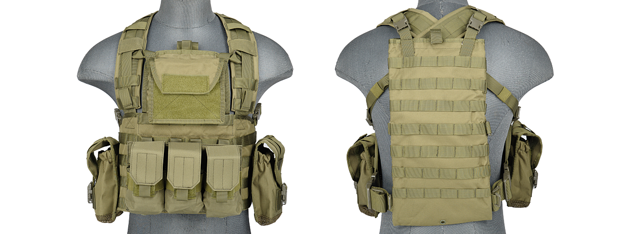 CA-307GN MODULAR CHEST RIG 600D NYLON (OD)