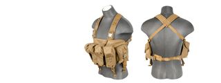 Lancer Tactical CA-308T AK Chest Rig in Tan