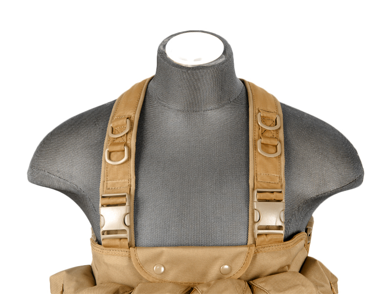 CA-308TN NYLON AK CHEST RIG (TAN) - Click Image to Close