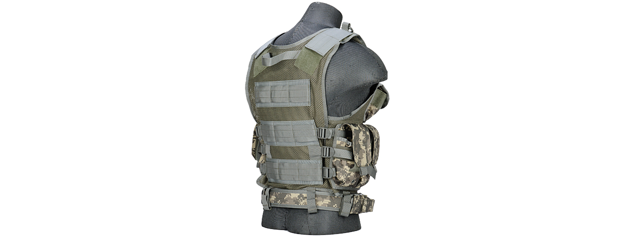 Lancer Tactical CA-310A Cross Draw Vest in ACU - Click Image to Close