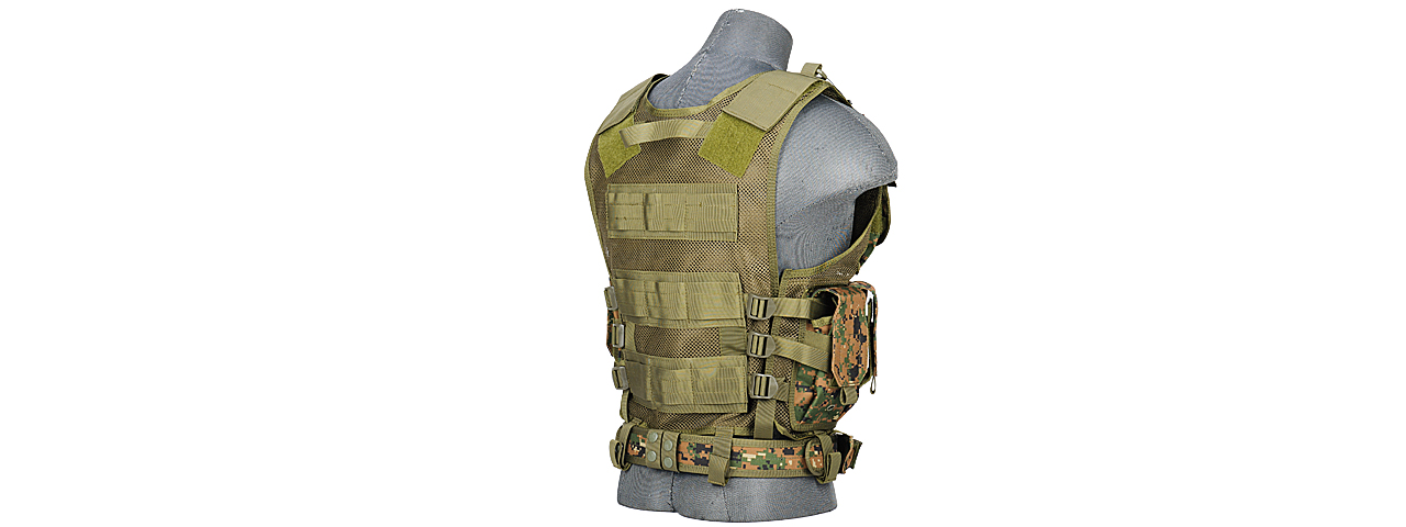 Lancer Tactical CA-310D Cross Draw Vest in Digital Marpat