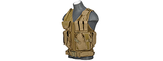 CA-310K CROSS DRAW VEST (KHAKI)