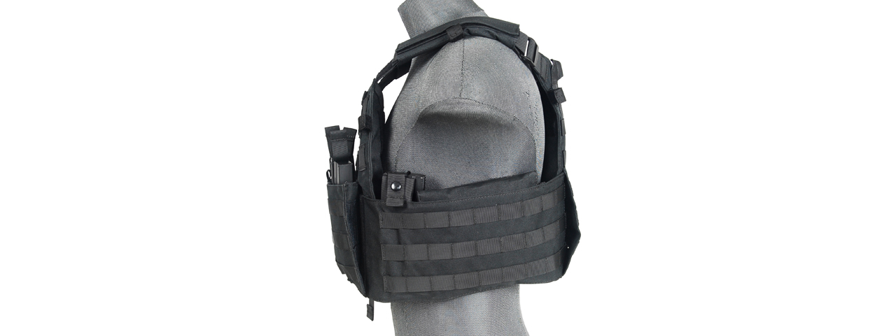 CA-311B2N 1000D NYLON MOLLE AIRSOFT PLATE CARRIER (BLACK)