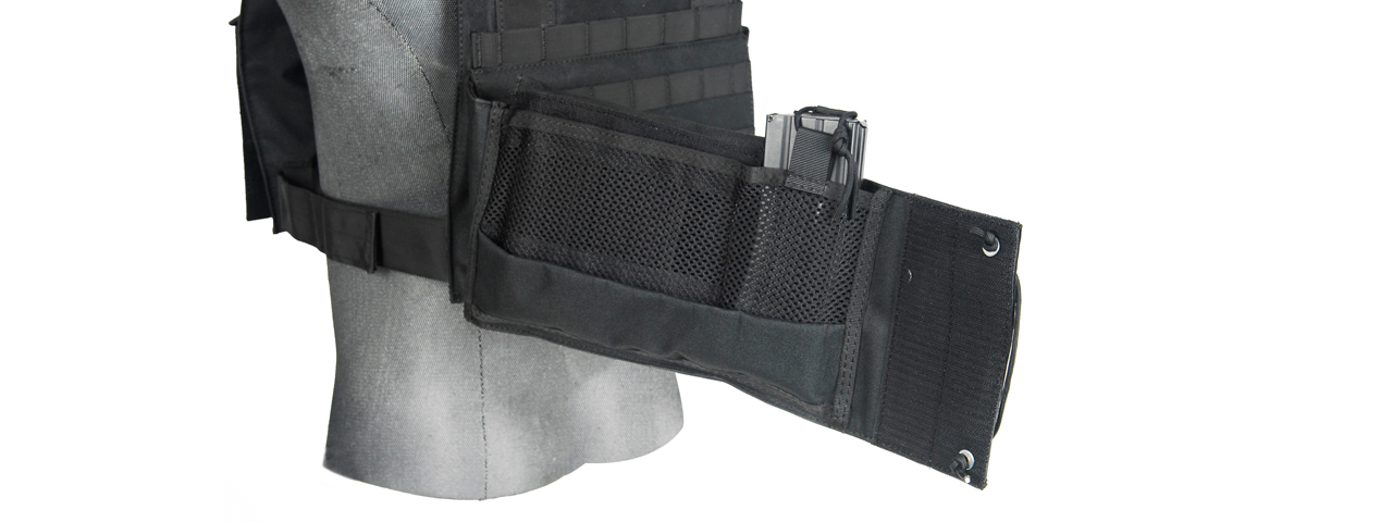 CA-311B2 69T4 Tactical Vest w/ Triple Inner Mag Pouch (Black)