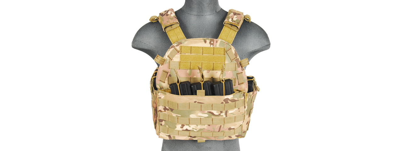 CA-311C2 69T4 Tactical Vest w/ Triple Inner Mag Pouch (Camo)