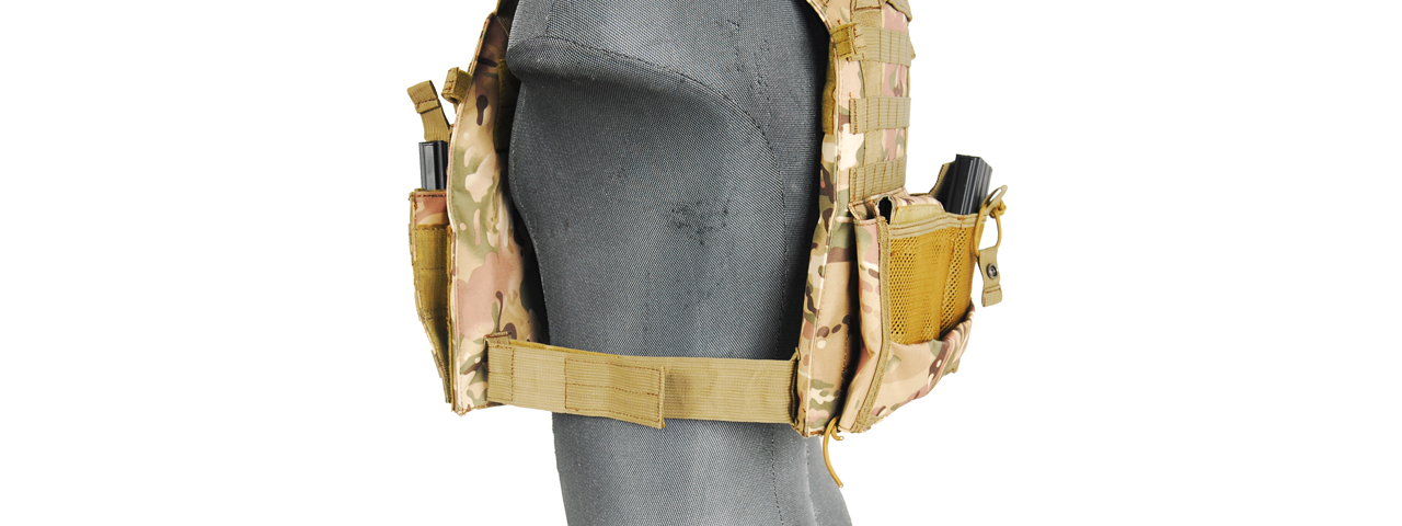 CA-311C2 69T4 Tactical Vest w/ Triple Inner Mag Pouch (Camo)
