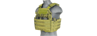 69T4 Tactical Vest w/ Triple Inner Mag Pouches (OD Green)