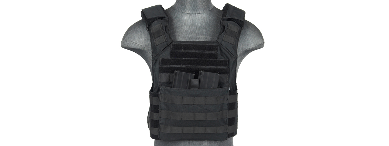 CA-313B2 SAPC w/DUAL INNER MAG POUCH + SHOULDER PADS (BLACK) - Click Image to Close