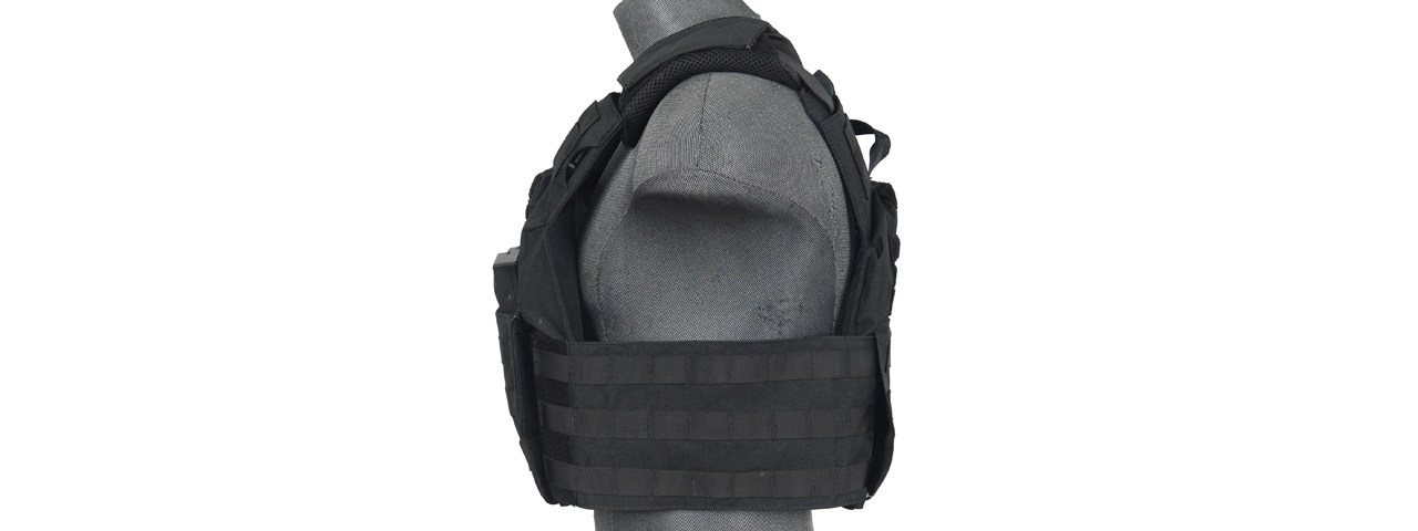 CA-313B2 SAPC w/DUAL INNER MAG POUCH + SHOULDER PADS (BLACK) - Click Image to Close