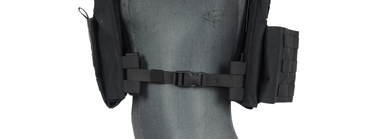 CA-313B2 SAPC w/DUAL INNER MAG POUCH + SHOULDER PADS (BLACK)