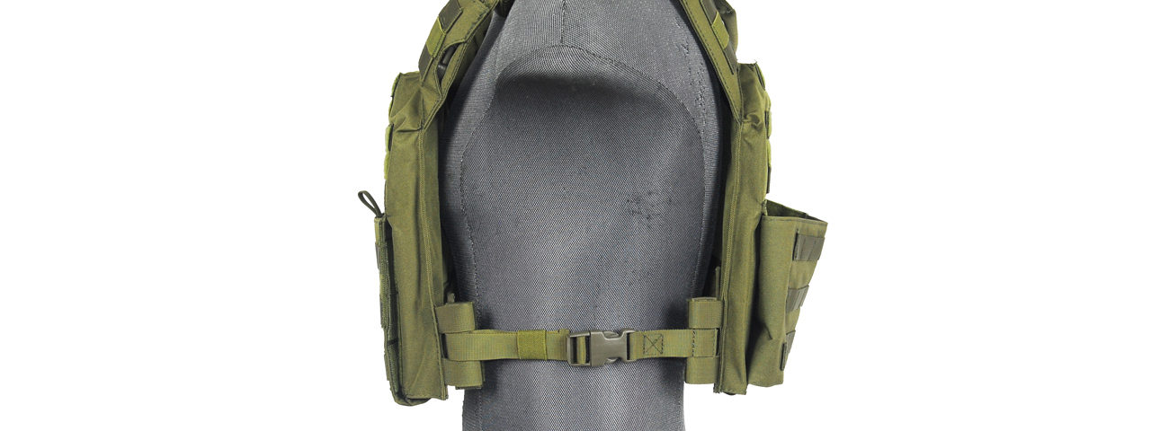 SAPC w/DUAL INNER MAG POUCH + SHOULDER PADS (OD GREEN) - Click Image to Close