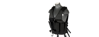 CA-314B CROSS DRAW VEST (BLACK)