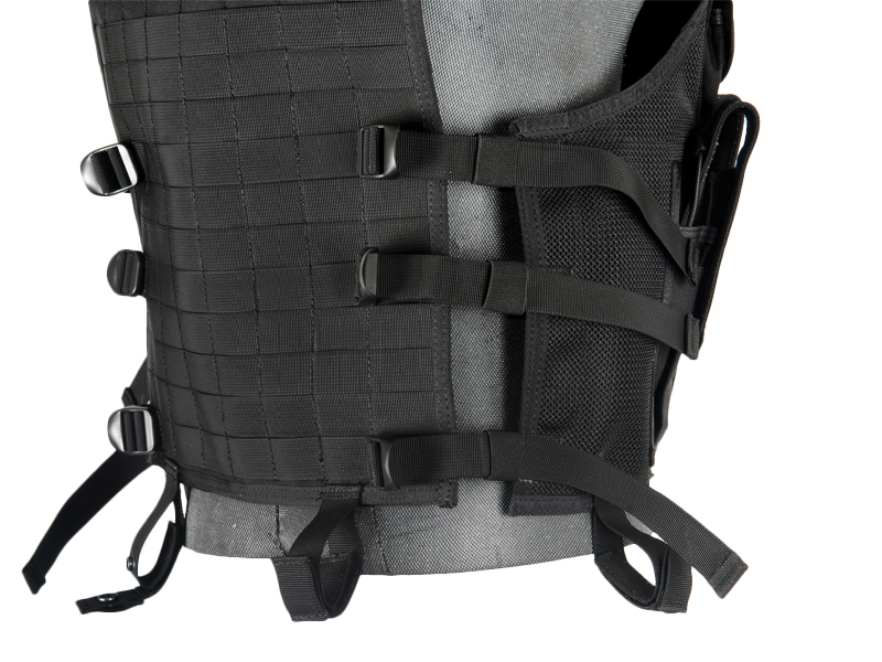 CA-314B CROSS DRAW VEST (BLACK) - Click Image to Close