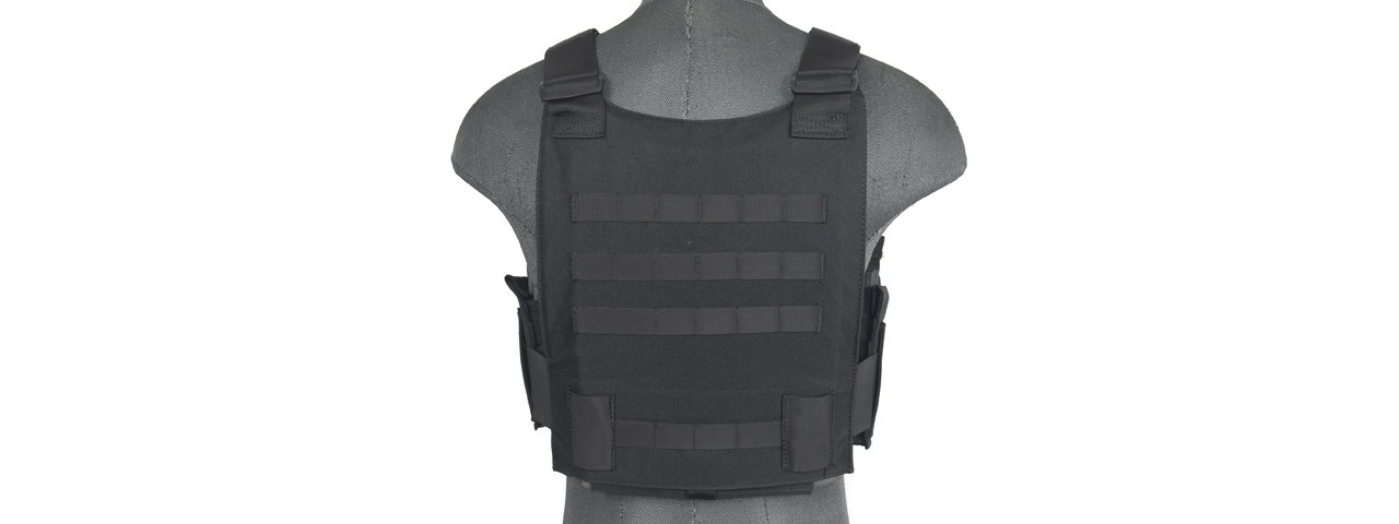 CA-315B SLK Tactical Vest w/ Side Plate Dual-Mag Compartment (Black) - Click Image to Close