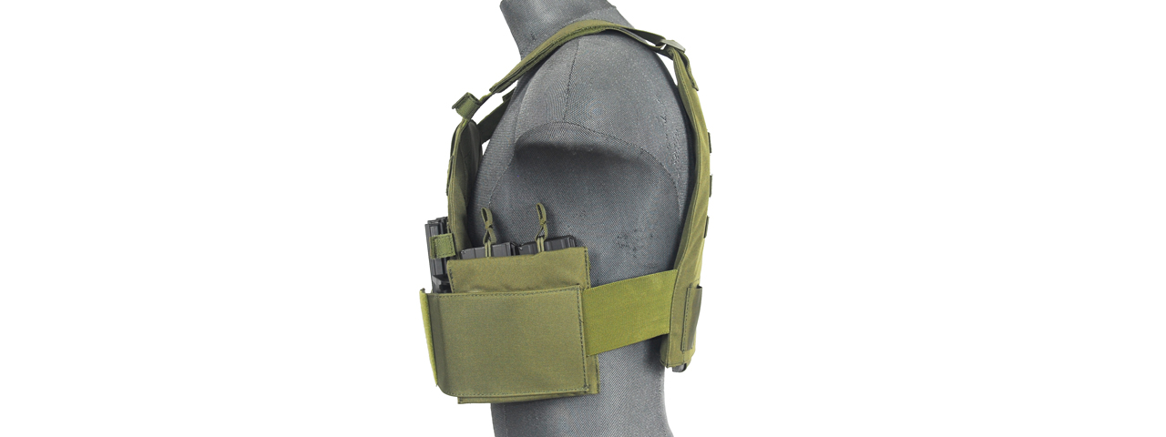 CA-315G SLK Tactical Vest w/ Side Plate Dual-Mag Compartment (OD Green)