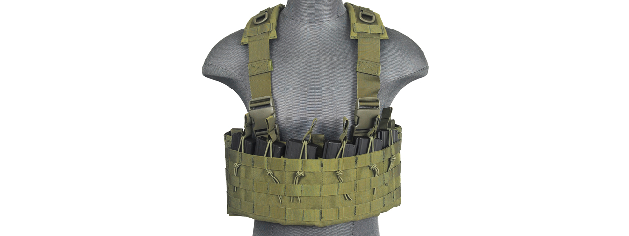 CA-316G DZN MAG HARNESS w/REAR HYDRATION COMPARTMENT (OD GREEN) - Click Image to Close