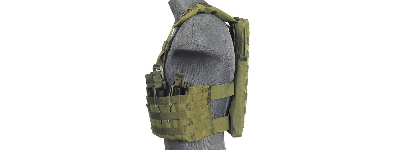 CA-316G DZN MAG HARNESS w/REAR HYDRATION COMPARTMENT (OD GREEN) - Click Image to Close