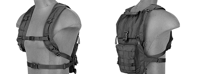 Lancer Tactical CA-321B Light Weight Hydration Pack in Black