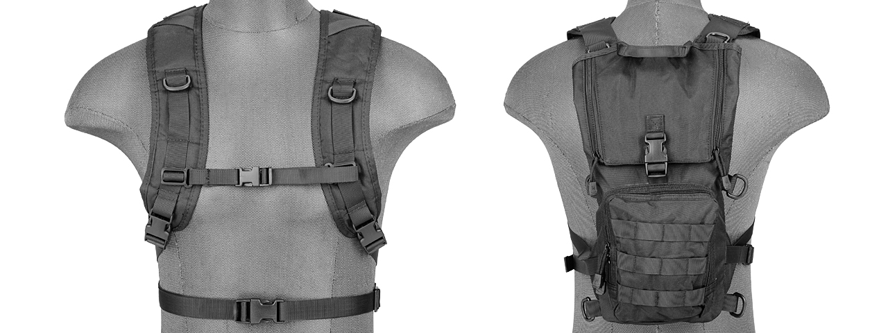 Lancer Tactical CA-321B Light Weight Hydration Pack in Black - Click Image to Close