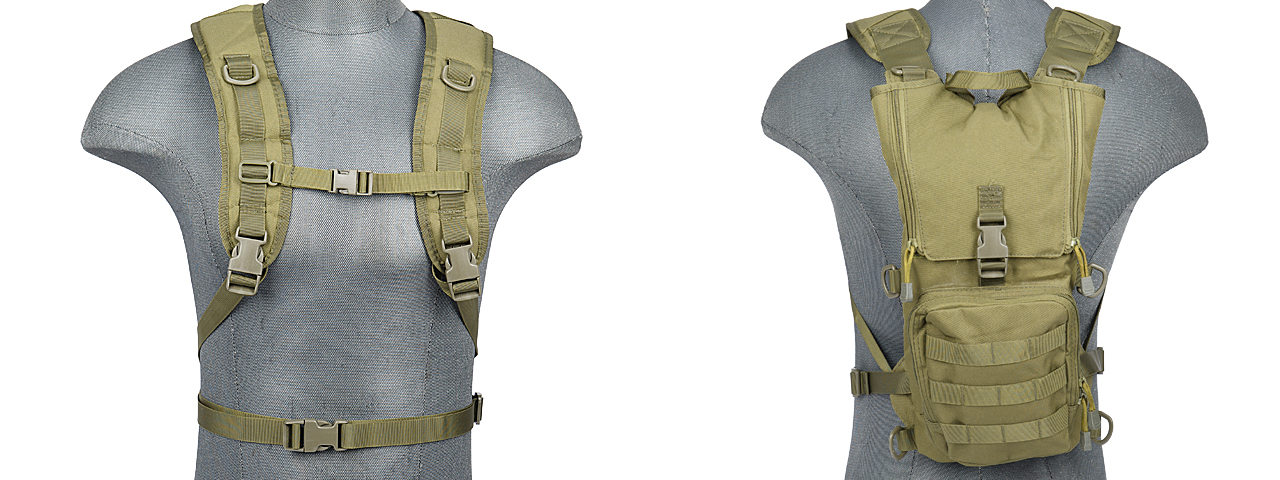 Lancer Tactical CA-321G Light Weight Hydration Pack in OD