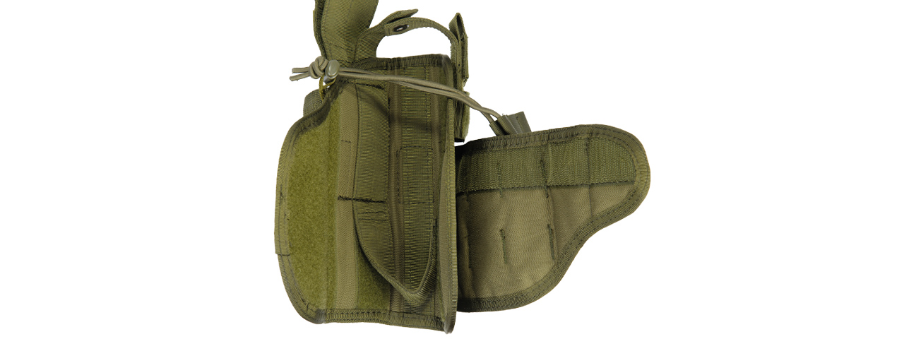 Lancer Tactical 600D Nylon Tornado Drop Leg Holster (Color: OD Green)