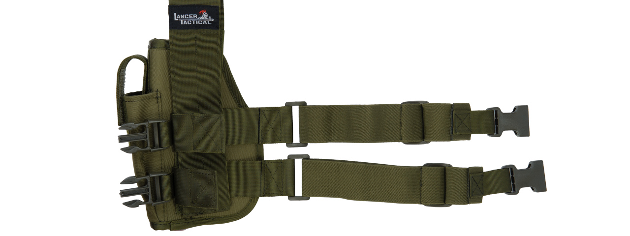 CA-323GN 92F DROP LEG HOLSTER IN NYLON (OD) - Click Image to Close