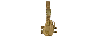 Lancer Tactical Airsoft Drop Leg Nylon Holster Accessory (Color: Tan)