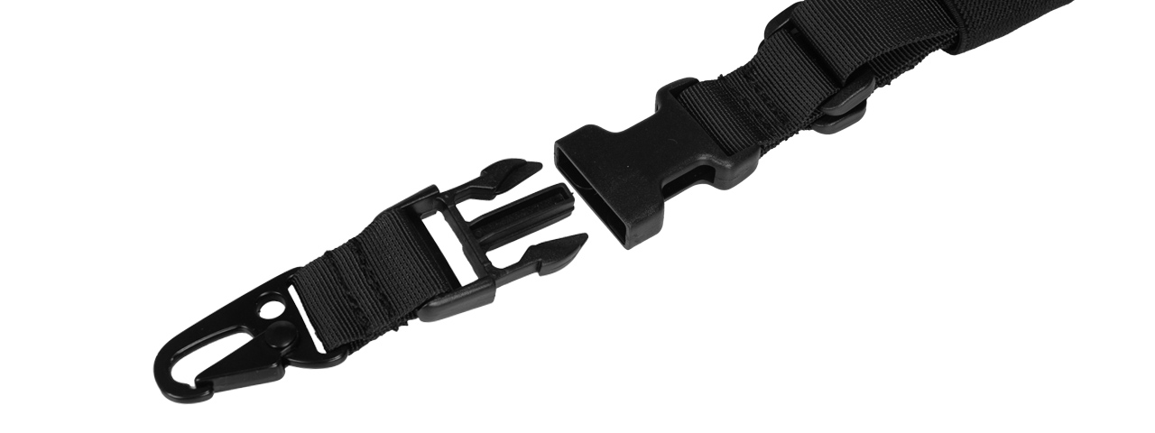 Lancer Tactical CA-326B QD Single Point Sling in Black - Click Image to Close