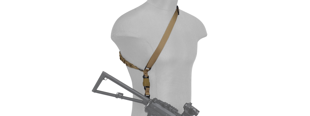 Lancer Tactical CA-326T QD Single Point Sling in Tan - Click Image to Close