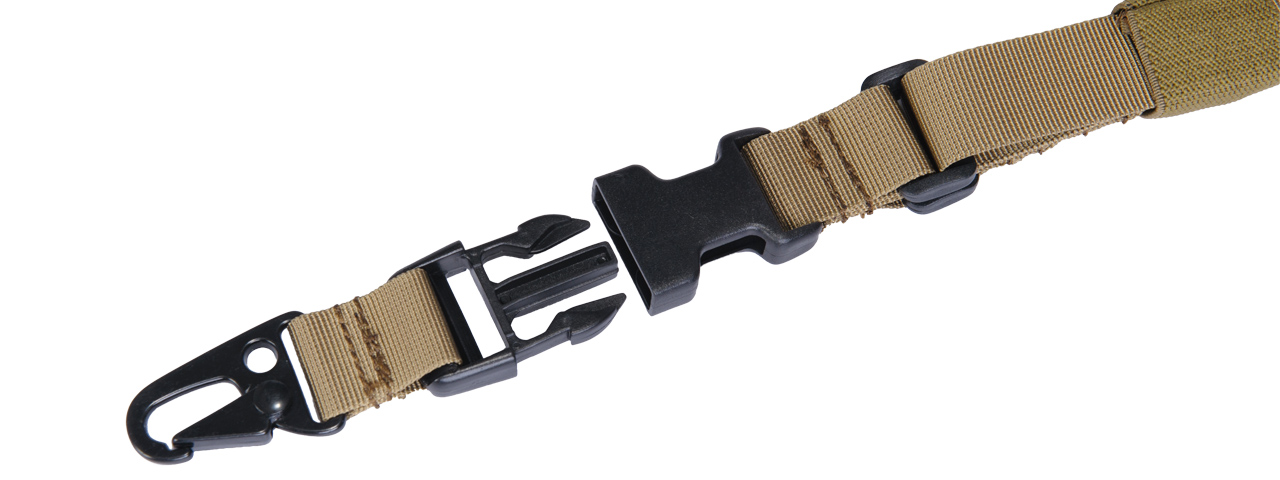 Lancer Tactical CA-326T QD Single Point Sling in Tan - Click Image to Close