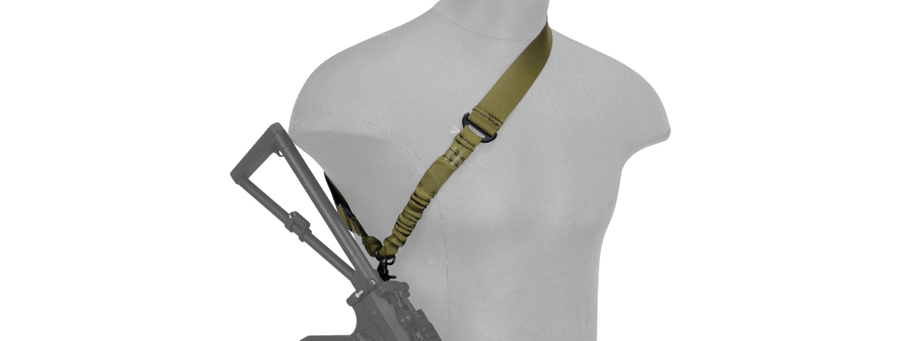 Lancer Tactical CA-328G Single Point Sling in OD - Click Image to Close