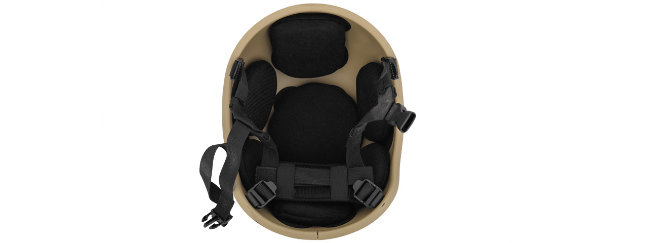 Lancer Tactical CA-332T MICH 2001 Helmet in Tan - Click Image to Close