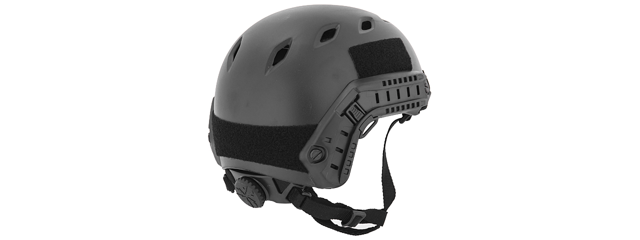 HELMET "BJ" TYPE (COLOR: BLACK) SIZE: MED/LG - Click Image to Close