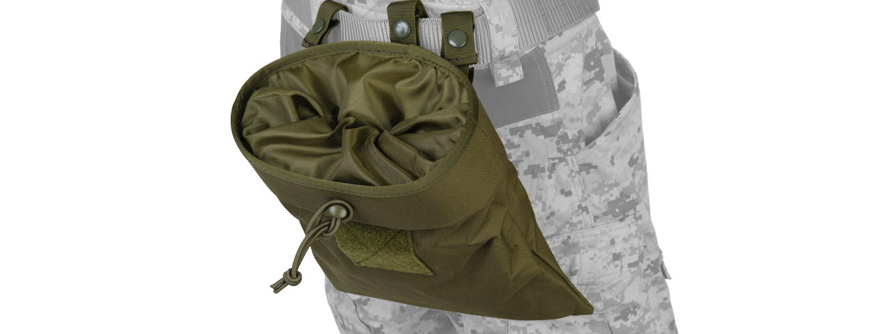 Lancer Tactical CA-341G Large Foldable Dump Pouch in OD - Click Image to Close