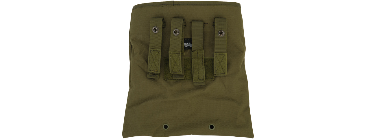 Lancer Tactical CA-341G Large Foldable Dump Pouch in OD - Click Image to Close