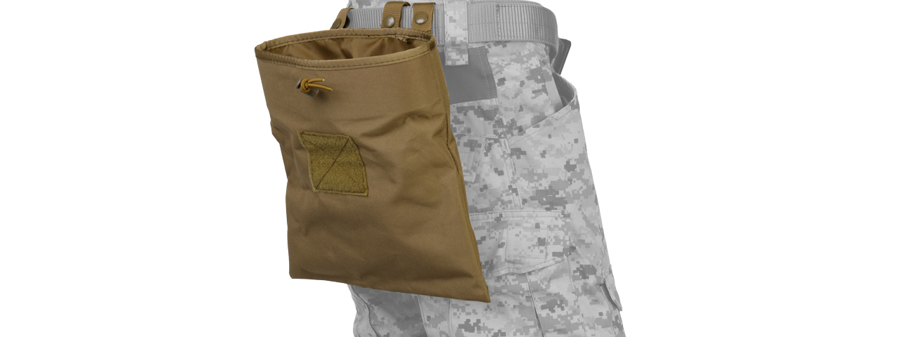 Lancer Tactical CA-341T Large Foldable Dump Pouch in Tan