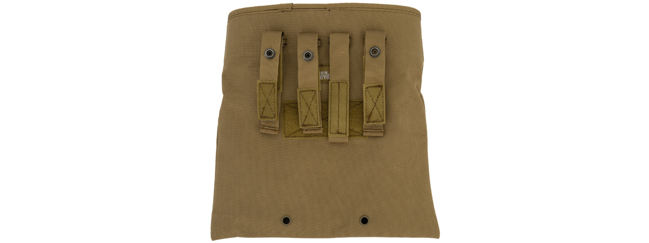 Lancer Tactical CA-341T Large Foldable Dump Pouch in Tan - Click Image to Close