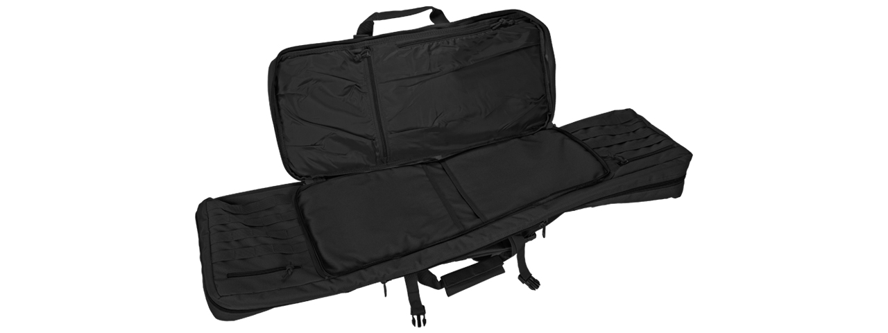 CA-343B2 MOLLE 42" DOUBLE GUN BAG (COLOR: BLACK) - Click Image to Close