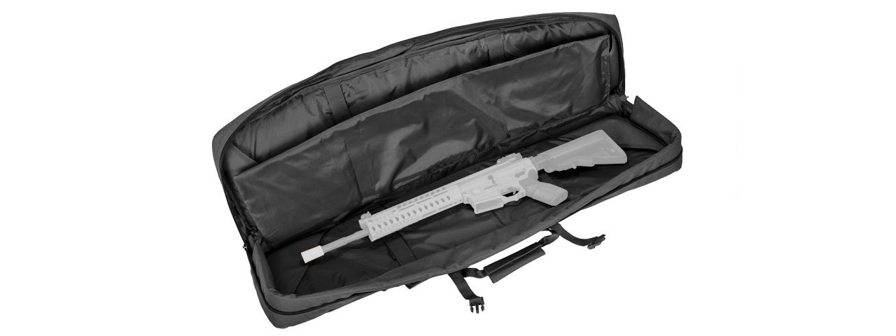 CA-343B2 MOLLE 42" DOUBLE GUN BAG (COLOR: BLACK) - Click Image to Close