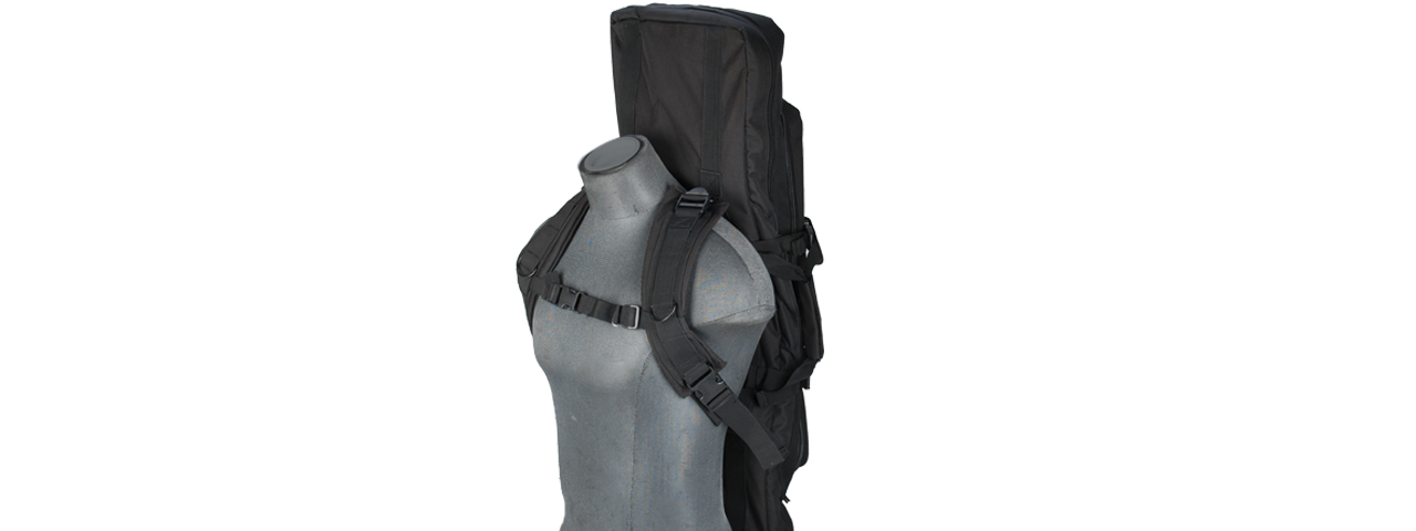 CA-345B MOLLE 36" DOUBLE GUN BAG (COLOR: BLACK) - Click Image to Close