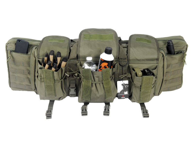 CA-345G MOLLE 36" DOUBLE GUN BAG (COLOR: OD GREEN) - Click Image to Close