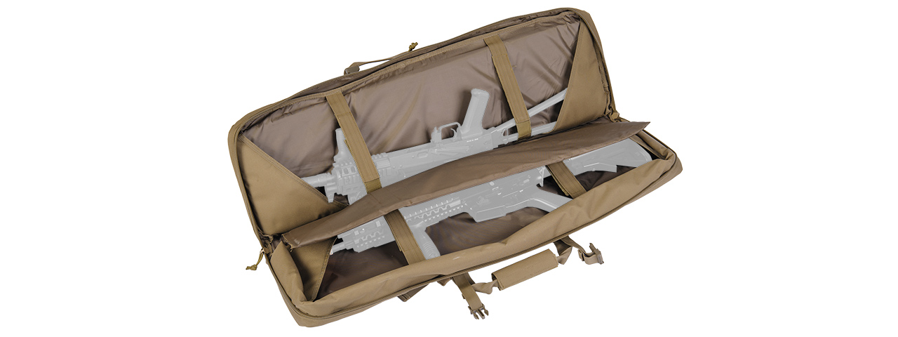 CA-345K MOLLE 36" DOUBLE GUN BAG (COLOR: COYOTE BROWN)