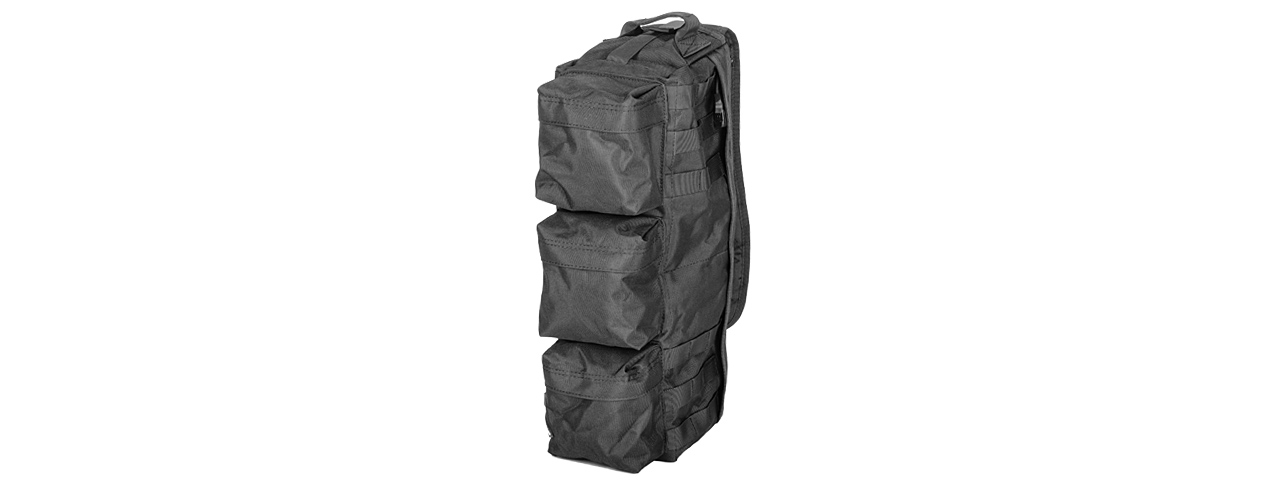 Lancer Tactical CA-351B Tactical Shoulder "Go Pack" Bag, Black - Click Image to Close